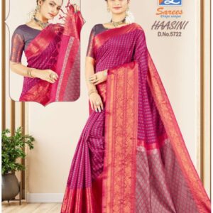 HAASINI - 1000 BUTTA CHECTTINAD SILK COTTON SAREE