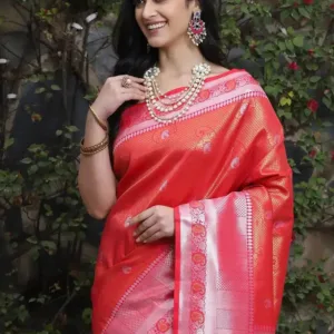 Kanjivaram Silk Saree With Zari Work